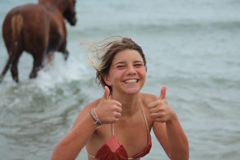 sortie plage pour les écuries de Camaïsse