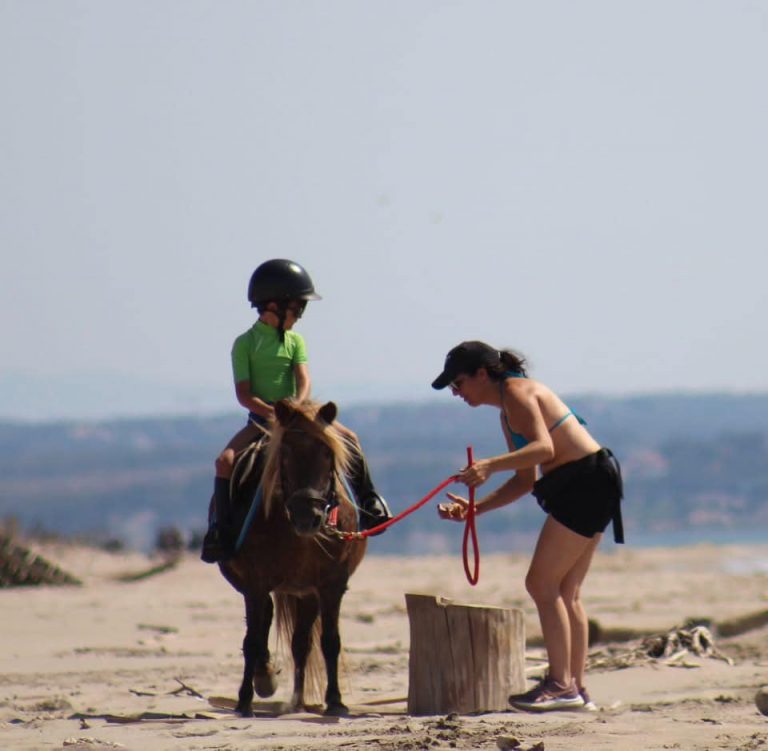 sortie plage pour les écuries de Camaïsse